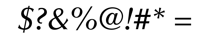 OptimaLTStd-MediumItalic Font OTHER CHARS