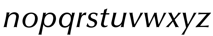 OptimaLTStd-MediumItalic Font LOWERCASE