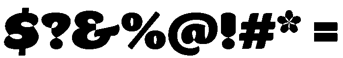 Opake Heavy Font OTHER CHARS