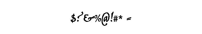 Operina Regular Font OTHER CHARS