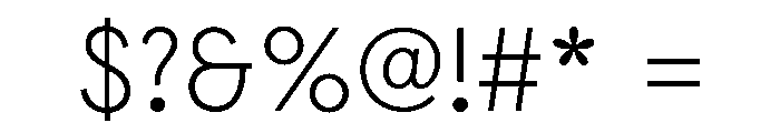 Organda Mn Extra Light Font OTHER CHARS