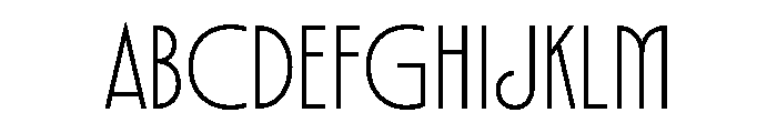 Organda Mn Light Font UPPERCASE