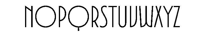 Organda Mn Light Font LOWERCASE