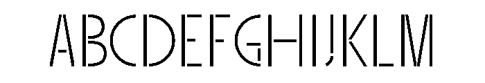 Organda Mn Thin Font UPPERCASE