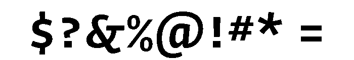 Organetto Variable Bold Font OTHER CHARS