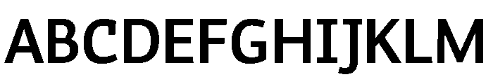 Organetto Variable Bold Font UPPERCASE