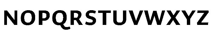 Organetto Variable Bold Font LOWERCASE
