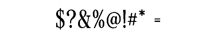 OREVELL Font OTHER CHARS