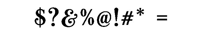 ORVELIA Font OTHER CHARS