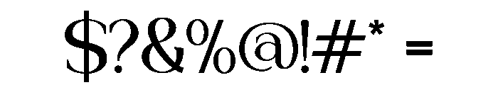 ORVENIA-Regular Font OTHER CHARS