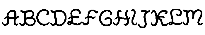 Oracle_Script Font UPPERCASE