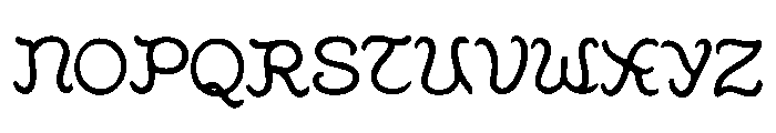 Oracle_Script Font UPPERCASE