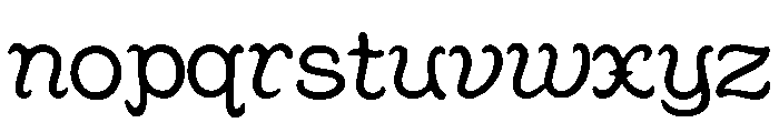 Oracle_Script Font LOWERCASE