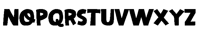 Orange Crayon Font LOWERCASE
