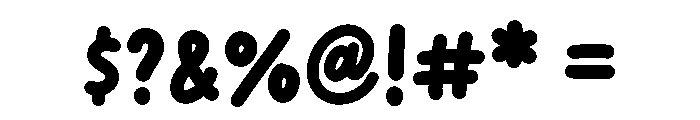 Orange Gumdrop Regular Font OTHER CHARS