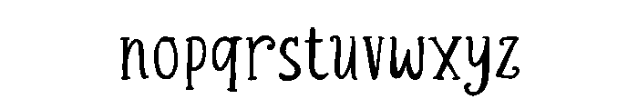 Orange Honest Regular Font LOWERCASE