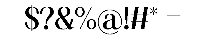 Orange Portrait Regular Font OTHER CHARS