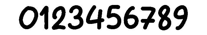 Orange Squishy Font OTHER CHARS