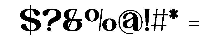 Orange Vintage Regular Font OTHER CHARS
