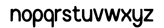 OrangeRed Font LOWERCASE