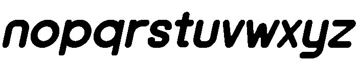 Oranica Italic Font LOWERCASE
