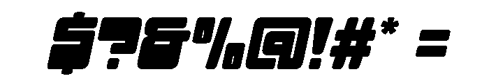 Oras Slant Font OTHER CHARS