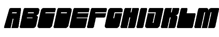 Oras Slant Font UPPERCASE