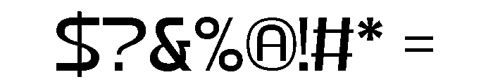 Orbex Font OTHER CHARS