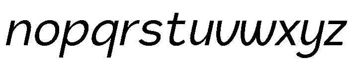 Orbigon Italic Font LOWERCASE