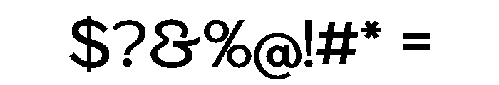 Orbix Regular Font OTHER CHARS