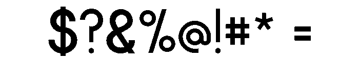 Ordenado Regular Font OTHER CHARS