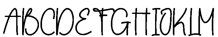 Ordinary People Font UPPERCASE