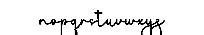 Ordinary People Font LOWERCASE