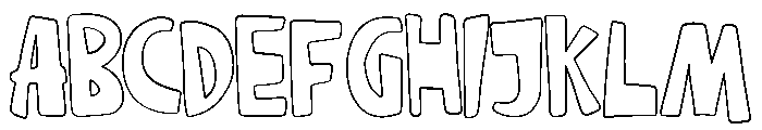 Ordinary Summer Outline Regular Font UPPERCASE