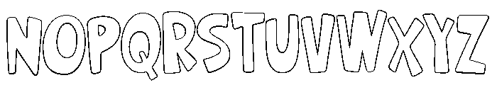 Ordinary Summer Outline Regular Font UPPERCASE