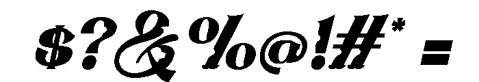 Oreyohi Italic Font OTHER CHARS