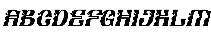 Oreyohi Italic Font UPPERCASE