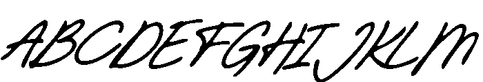 Organic Gardenia-Regular Font UPPERCASE