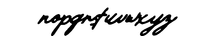 Organic Gardenia-Regular Font LOWERCASE