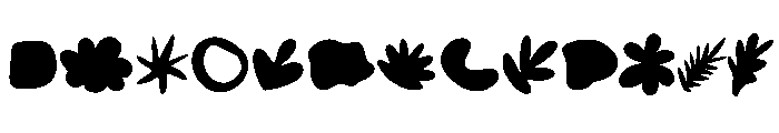 Organic Shape FONT