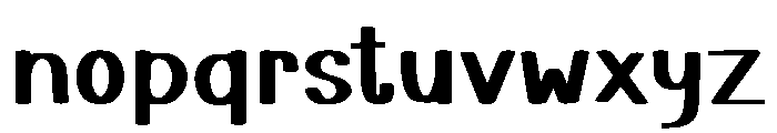 Organized Font LOWERCASE