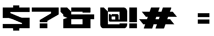 Origin Font OTHER CHARS