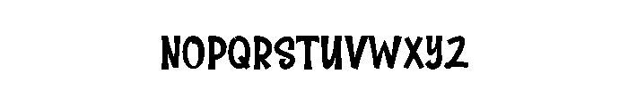 Original Christmas Font LOWERCASE