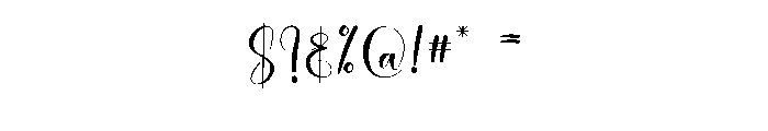 Original Handmade1 Font OTHER CHARS