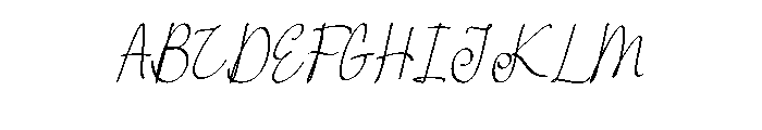 Original Handmade1 Font UPPERCASE