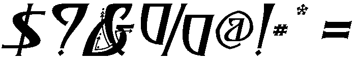 Orkaviel Italic Font OTHER CHARS