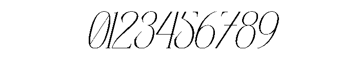Orlevin Italic Font OTHER CHARS