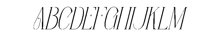 Orlevin Italic Font UPPERCASE