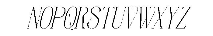 Orlevin Italic Font UPPERCASE