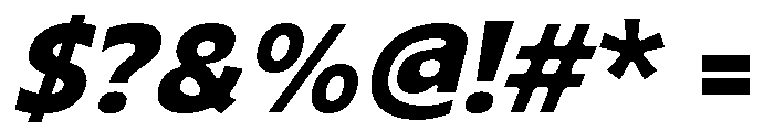 Orlive Italic Font OTHER CHARS